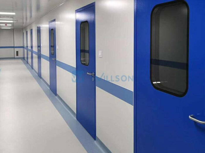 Blue Cleanroom Door