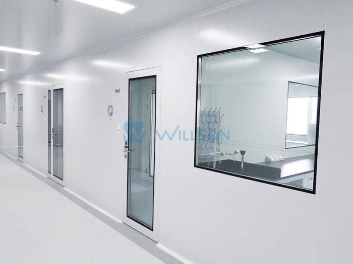 Full-Glass Cleanroom Door