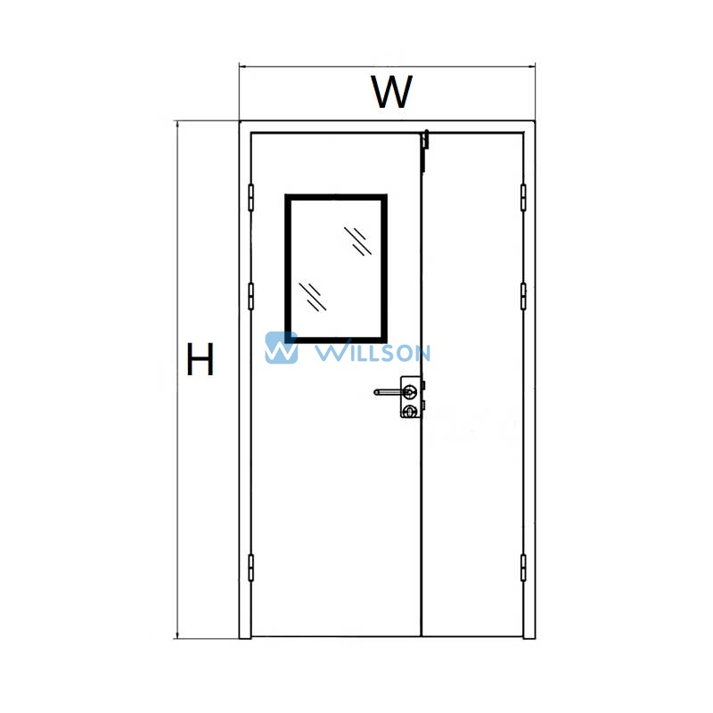 Cleanroom Door Width1200