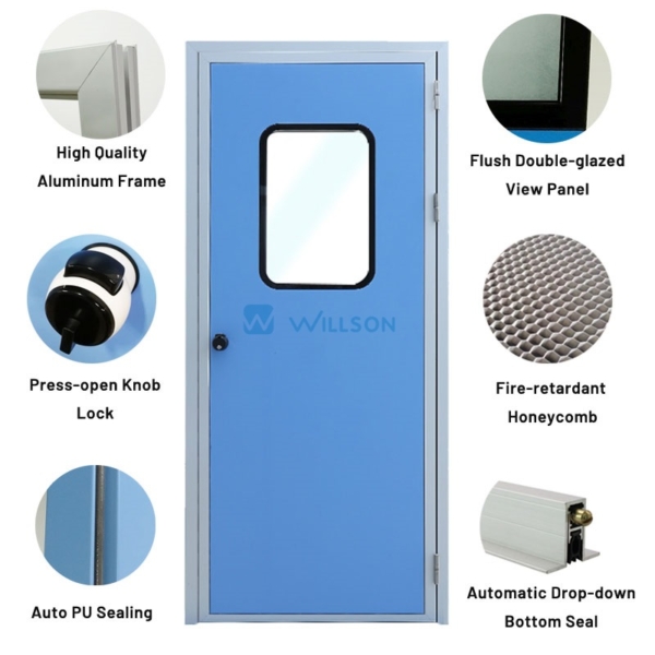 Cleanroom HPL Door Details