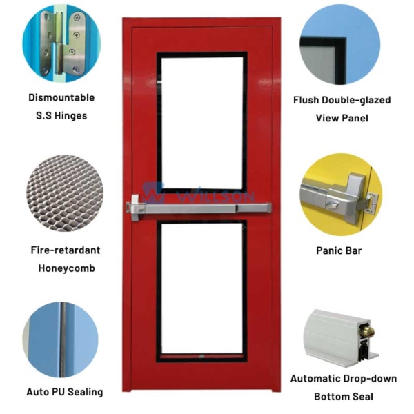 Willson Cleanroom Fire Exit Door