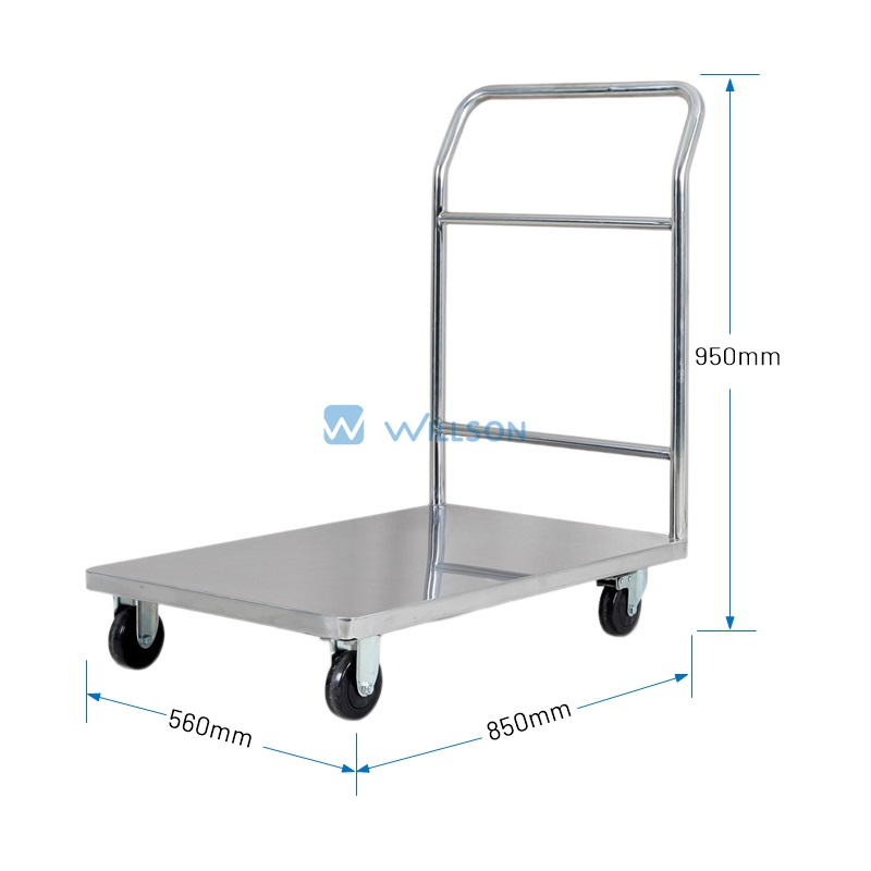 1-tier Big Stainless Steel Cart