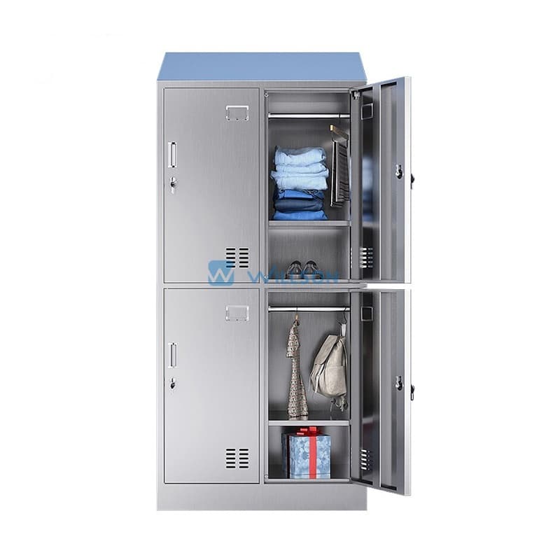 4-door-stainless-steel-locker-opened