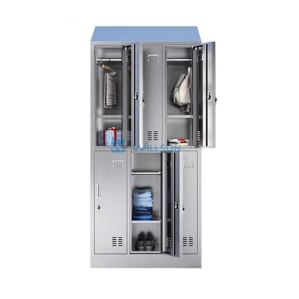 Cleanroom Locker Sloping Top Stainless Steel Locker, Clean Equipment Manufacturer