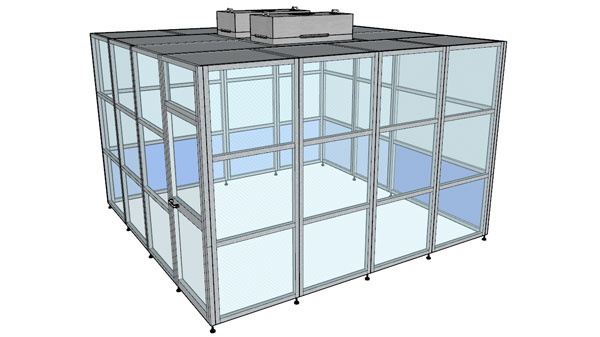 3D Hard-wall Cleanroom