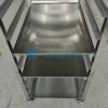 cannabis drying cart with stainless steel trays